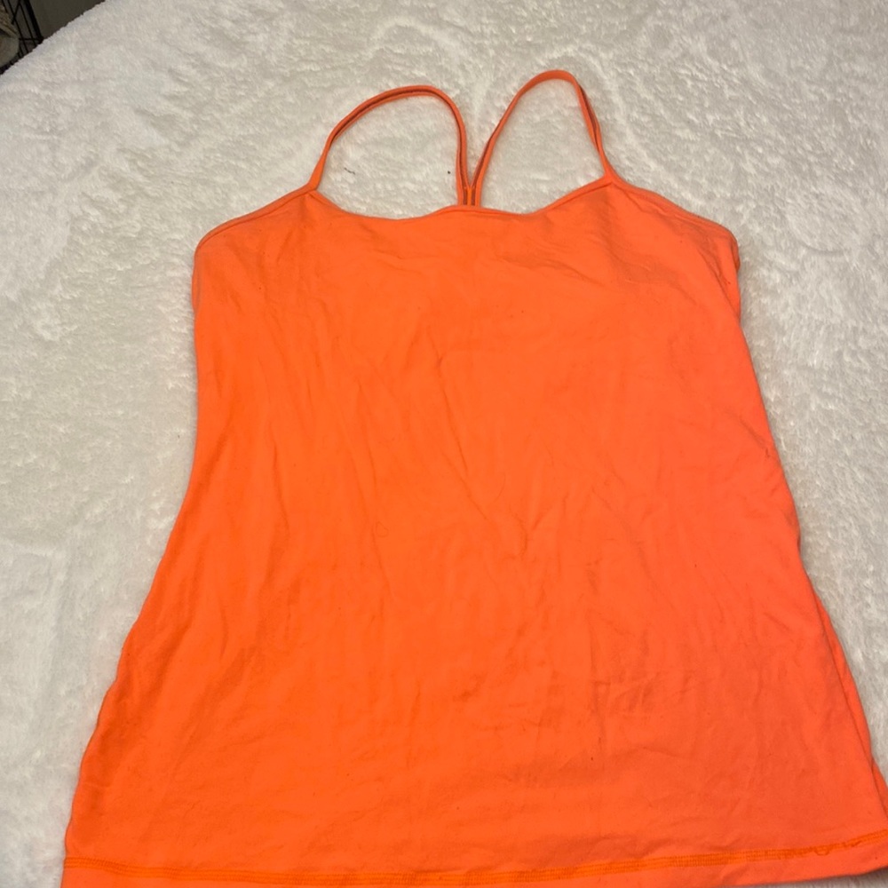 Neon Orange Lululemon Tank
